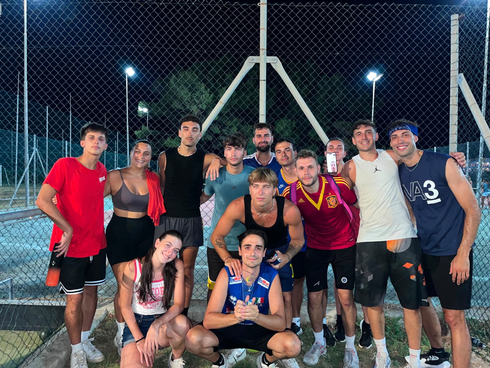 Il gruppo dopo una partita